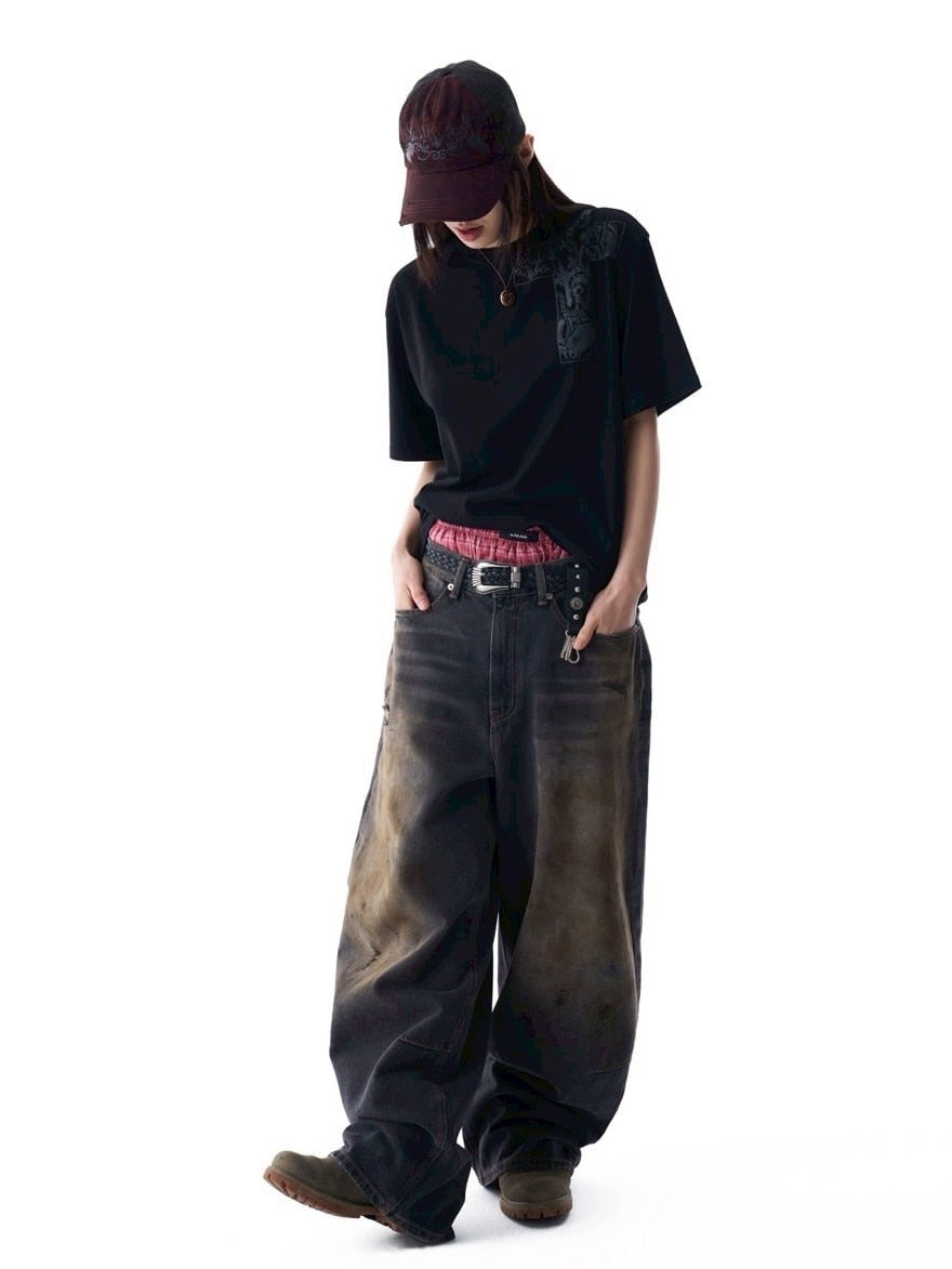 【AAKAM】CROS2 Printed Half Top