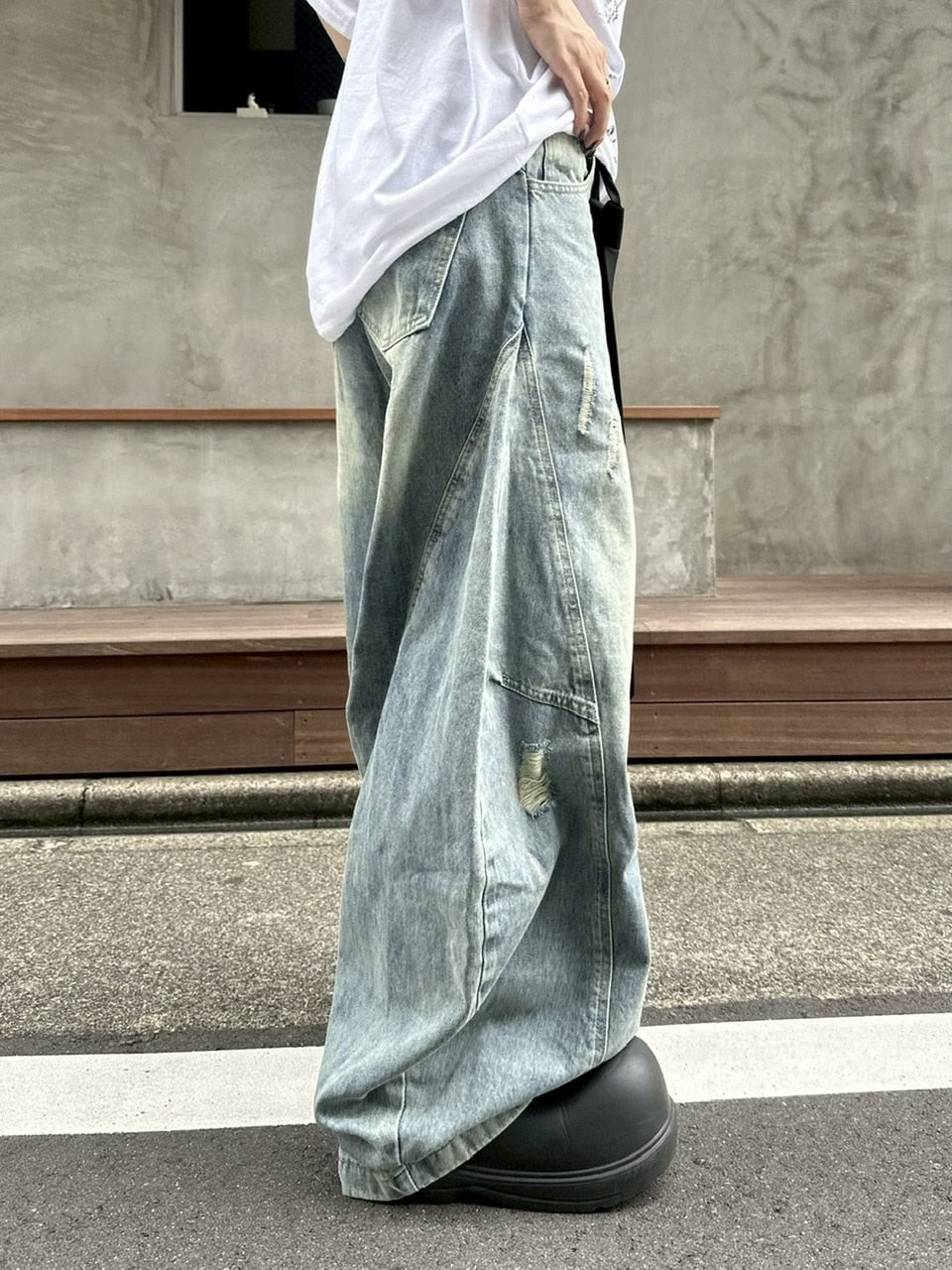 受注制【youll】vintage balloon denim pants