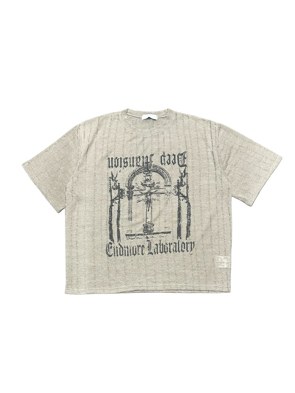 受注制【Never mind the XU】see-through short sleeve (4color) / 【ネバーマインドザエックスユー】シースルー半袖トップス