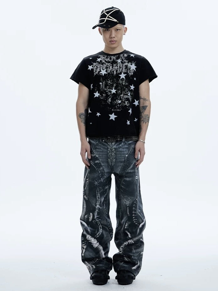 【DND4DES】ALIEN VENOM PRINTED PANTS