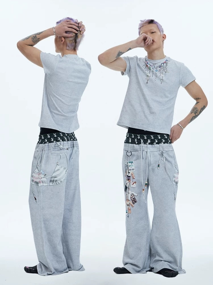 【DND4DES】BIKINI PRINTED SWEAT PANTS