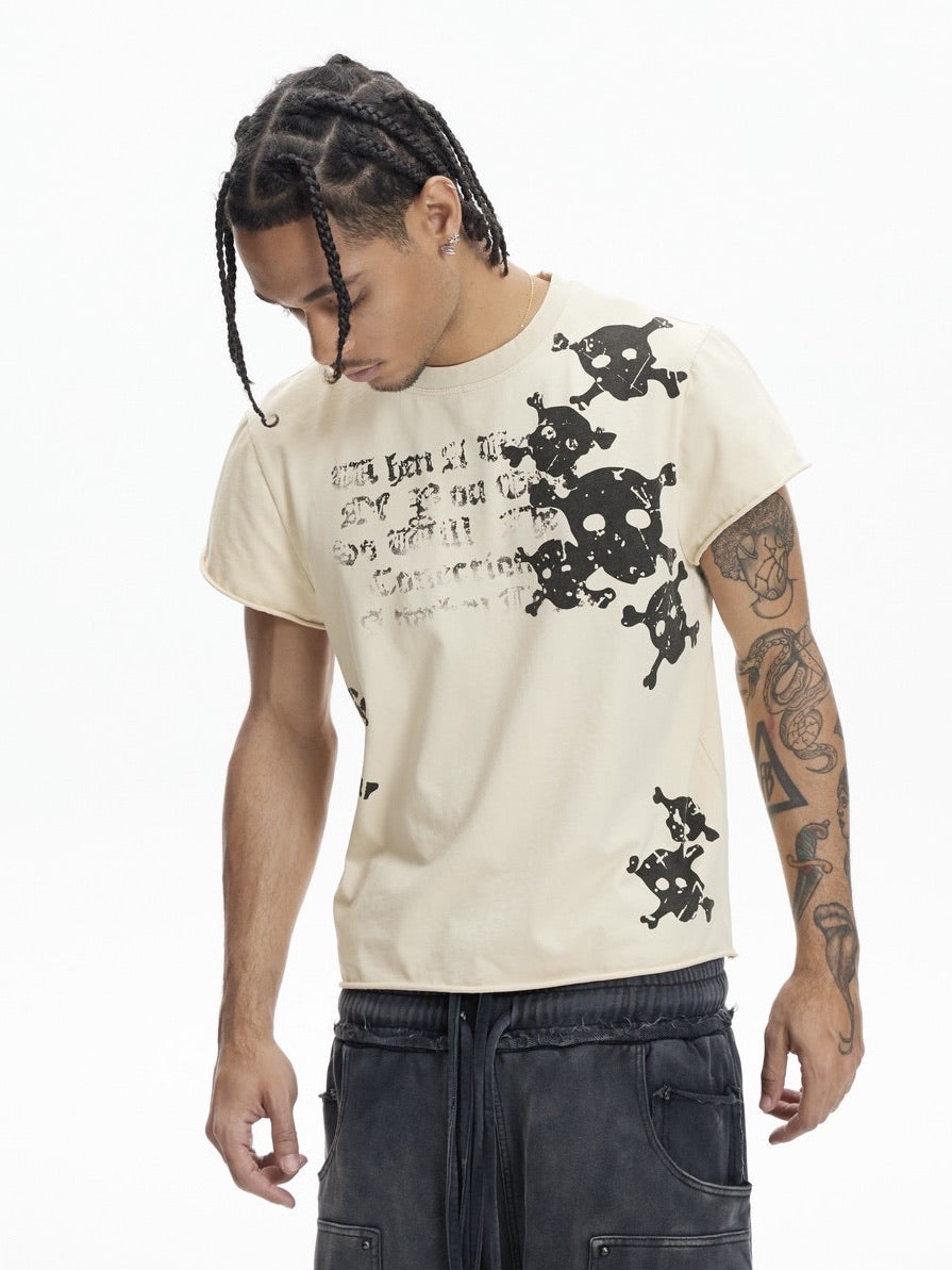 【DND4DES】SKULL WAISTCOAT T-SHIRT