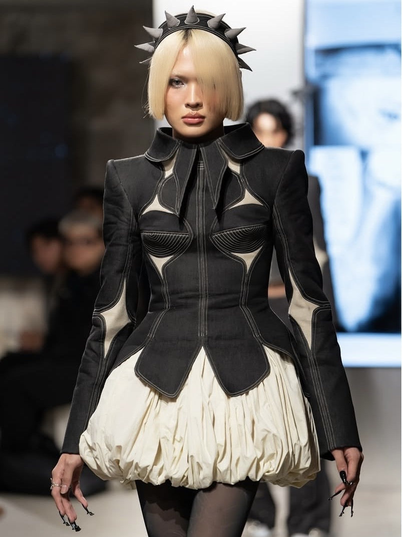 【La Lune】STORMY JACKET / 【ラリュンヌ】パッチワークデニムジャケット