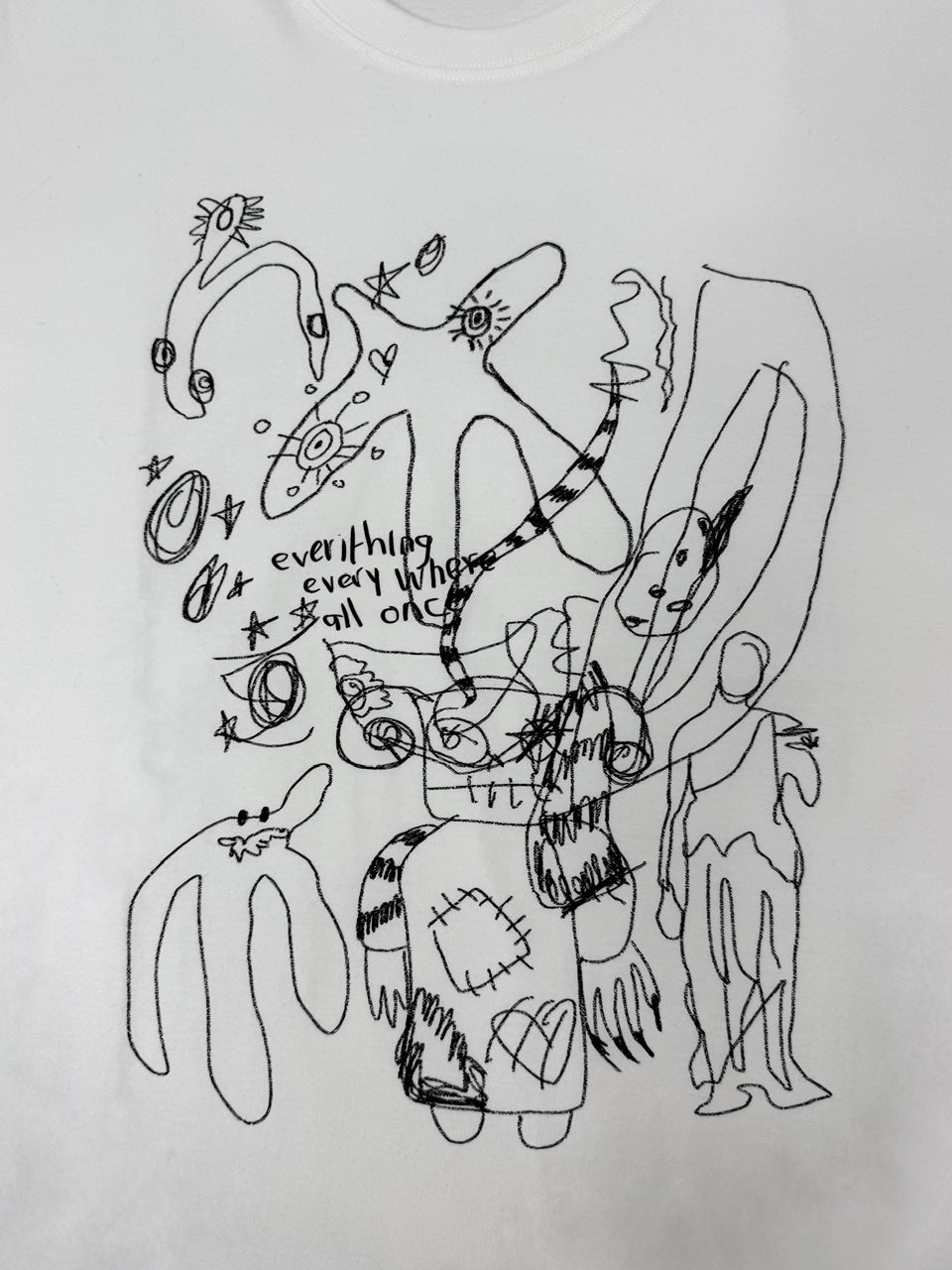 国際配送【Nerd out XU】sketch pattern tee