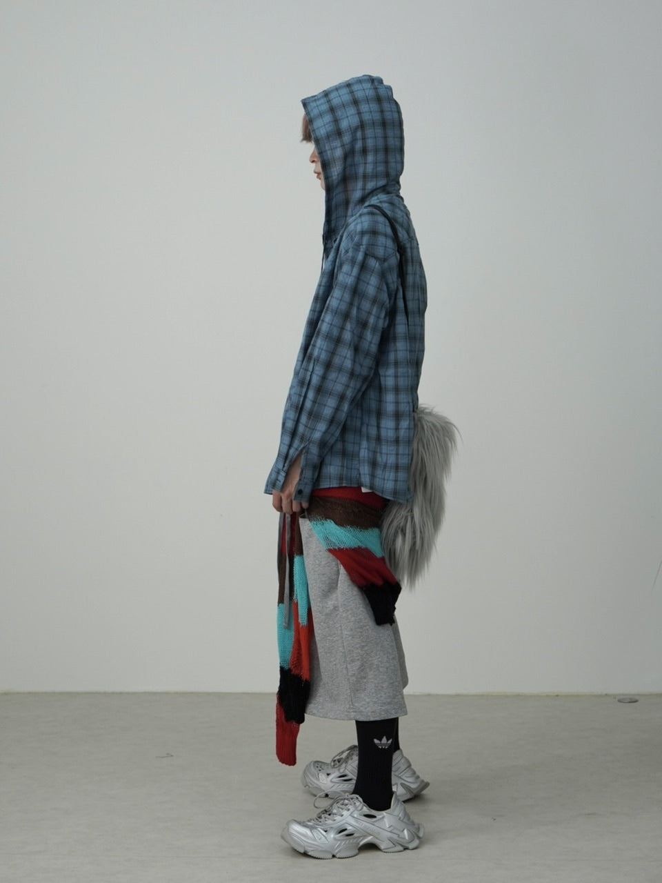 国際配送【Nerd out XU】straight loose sweat shorts (2color) / 【ナードアウトエックスユー】ストレートルーズワイドスウェットハーフパンツ