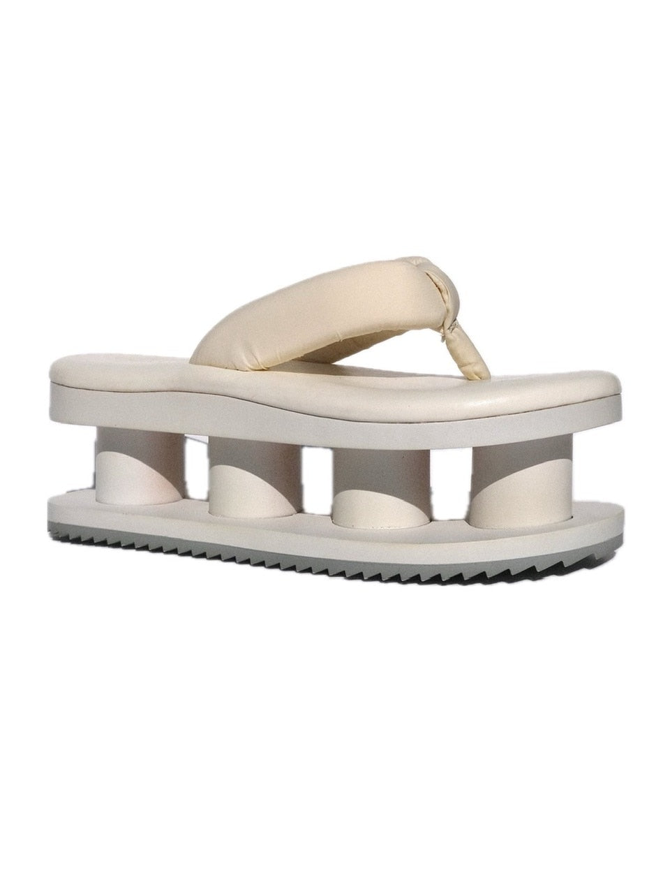【ESQAPE】WOODEN PLATFORM SANDAL / 【エスケープ】厚底プラットフォームサンダル