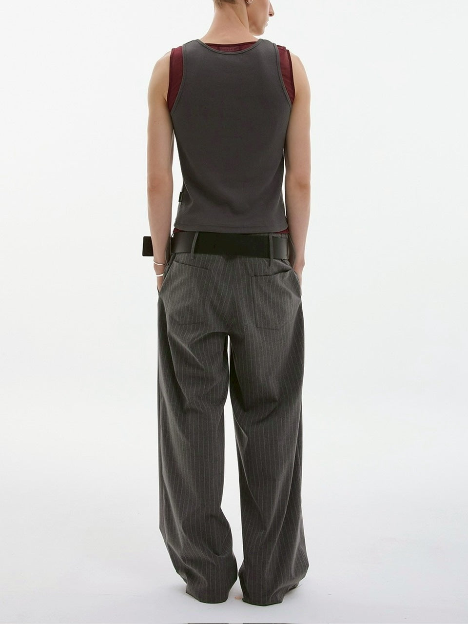 【ESC STUDIO】mesh layered sleeveless / 【イーエスシーステュディオ】メッシュレイヤードタンクトップ