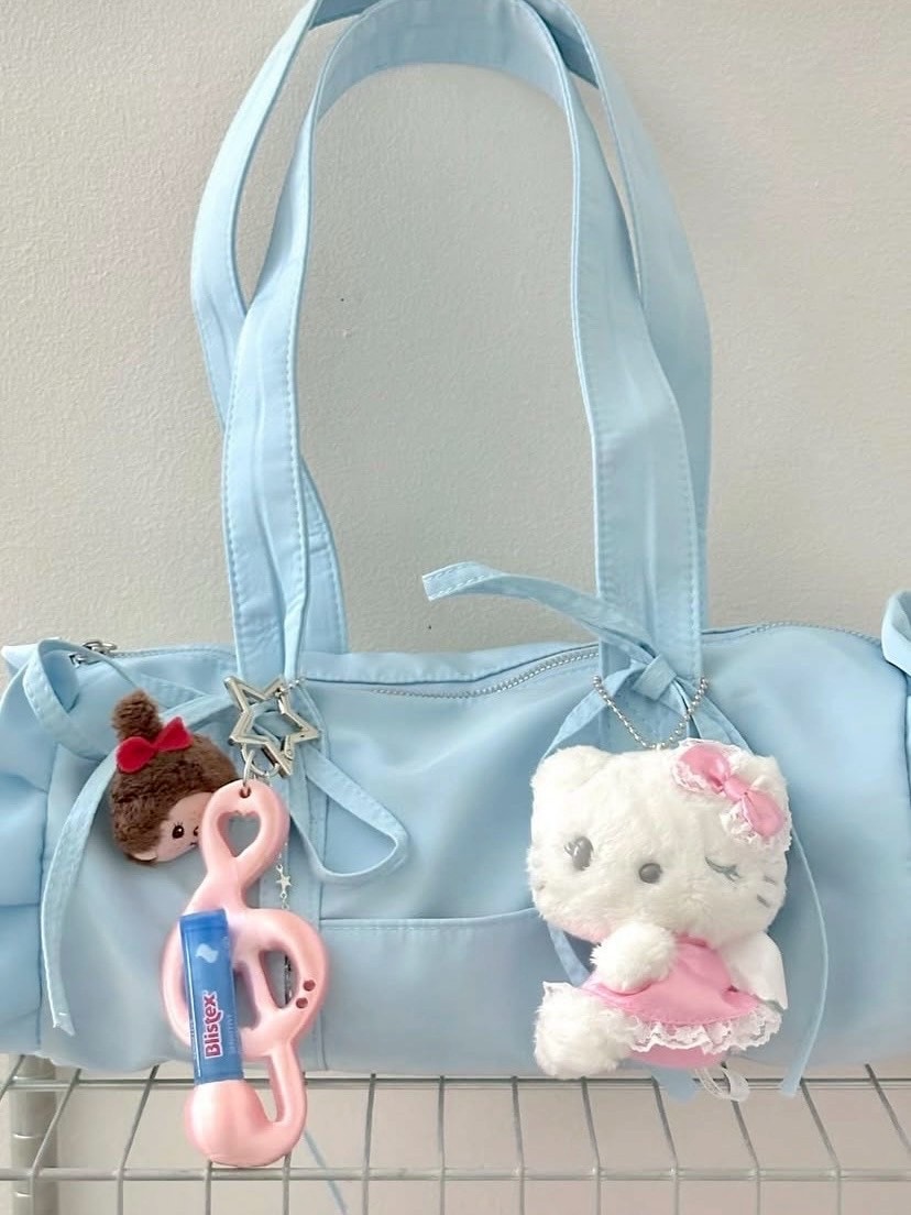 【EVERYTHINGS】PEARLY-PINK(TREBALM) / 【エブリシングス】ピンクスターリーミュージックモチーフリップケースキーリング