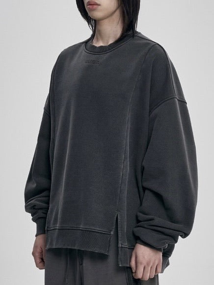 【AJOBYAJO】Twofold Wide Washed Sweatshirt / 【アジョバイアジョ】トゥーフォールドワイドウォッシュドスウェットシャツ１６