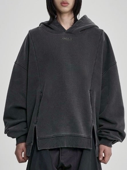 【AJOBYAJO】Twofold Wide Washed Hoodie【アジョバイアジョ】トゥーフォールドワイドウォッシュドプルオーバーパーカー