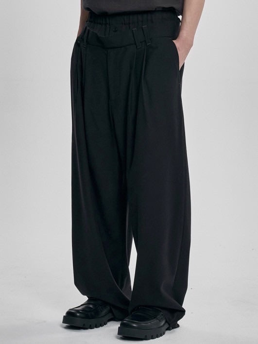 【AJOBYAJO】Double Layered Pants / 【アジョバイアジョ】ダブルレイヤードスラックスパンツ