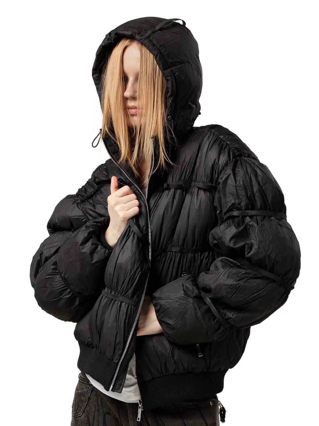 【RACER WORLDWIDE】Puffer Jacket X【レーサーワールドワイド】パファーダウンジャケット