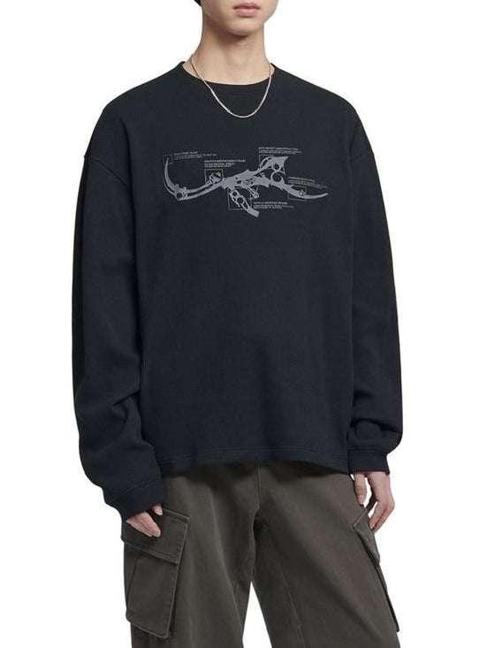 【NOMANUAL】NM RIFLE WAFFLE LONG SLEEVE TEE