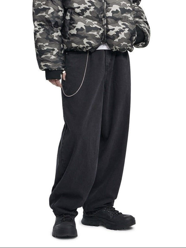 【NOMANUAL】WAVE CURVED DENIM PANTS