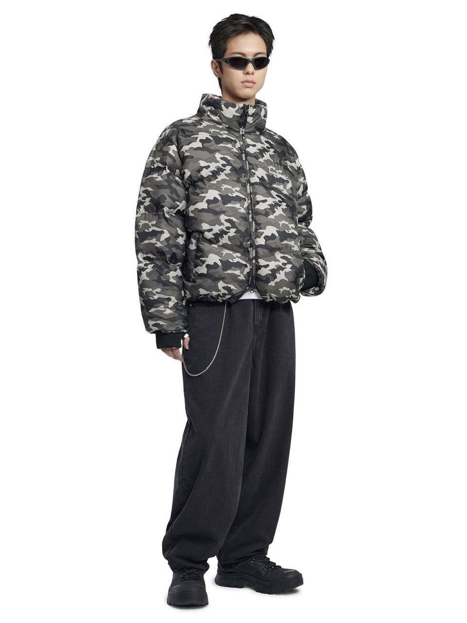 【NOMANUAL】WAVE CURVED DENIM PANTS