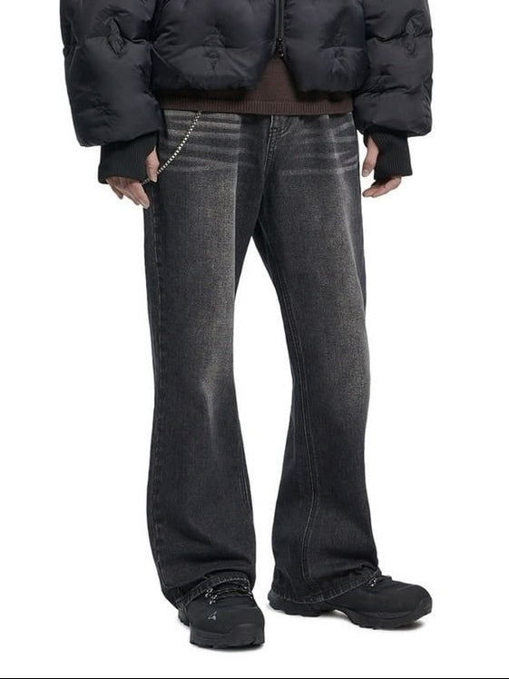 【NOMANUAL】SOFT FLARE DENIM PANTS