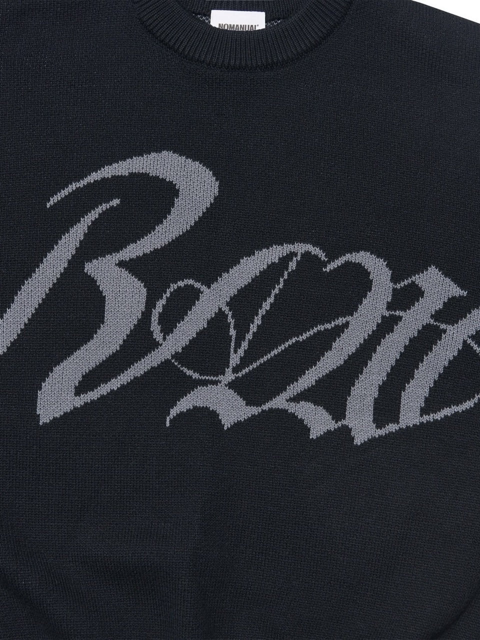 【NOMANUAL】RAW JACQUARD KNIT