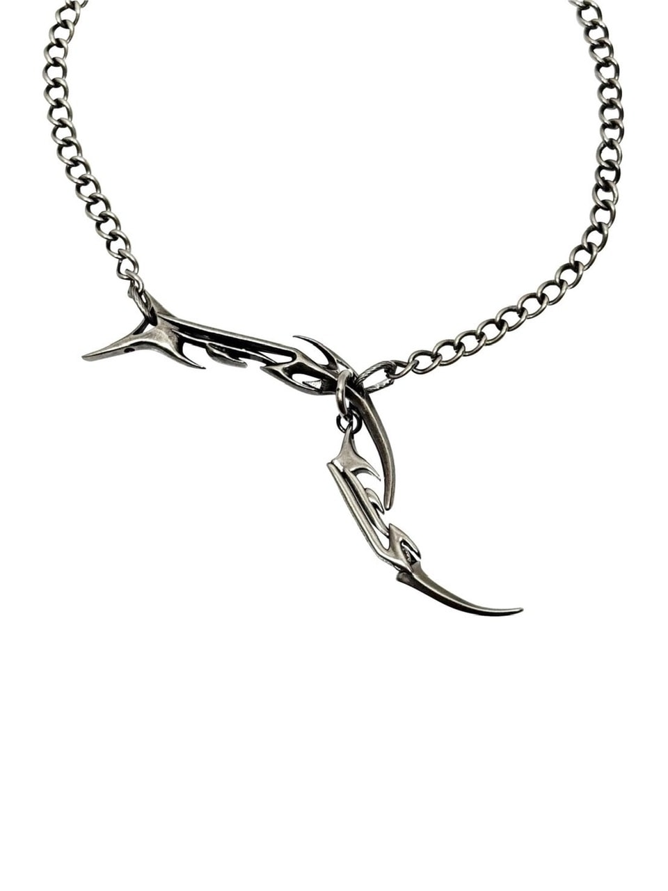 【IIIMIII】Twist Claw Necklace / 【イアミ】ツイストクローシルバーチェーンネックレス