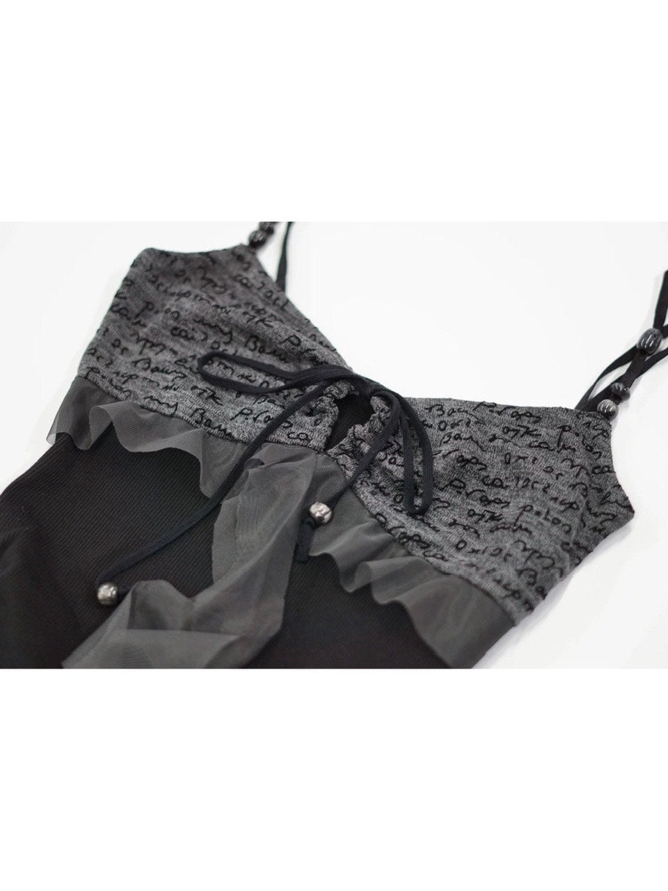 【Cest Nous】Belted Slip Dress / 【セヌー】ベルトフリルキャミワンピース