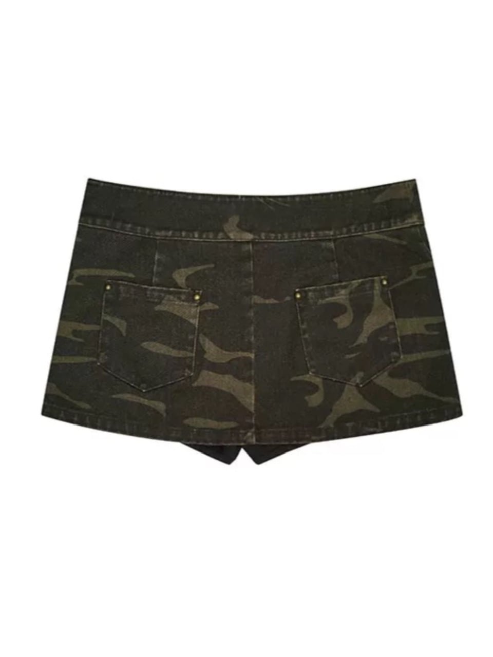 【Cest Nous】Camouflage Rivet Skirt / 【セヌー】カモフラージュリベットミニスカート