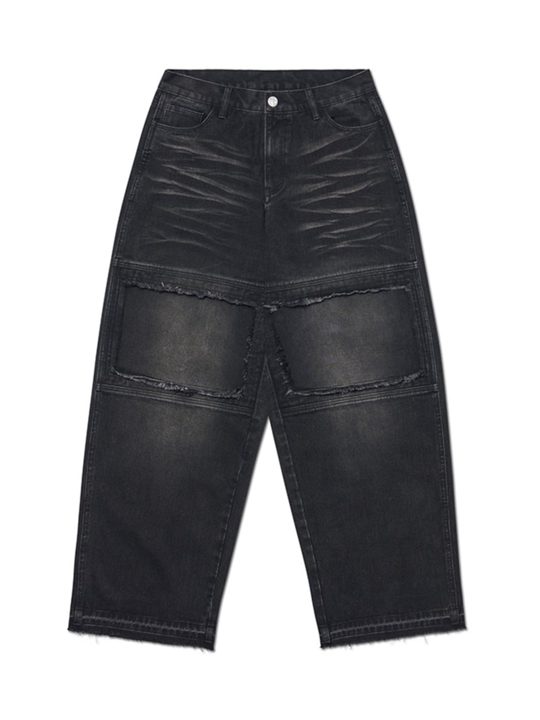 【NOMANUAL】DESTROYED LAYER DENIM PANTS