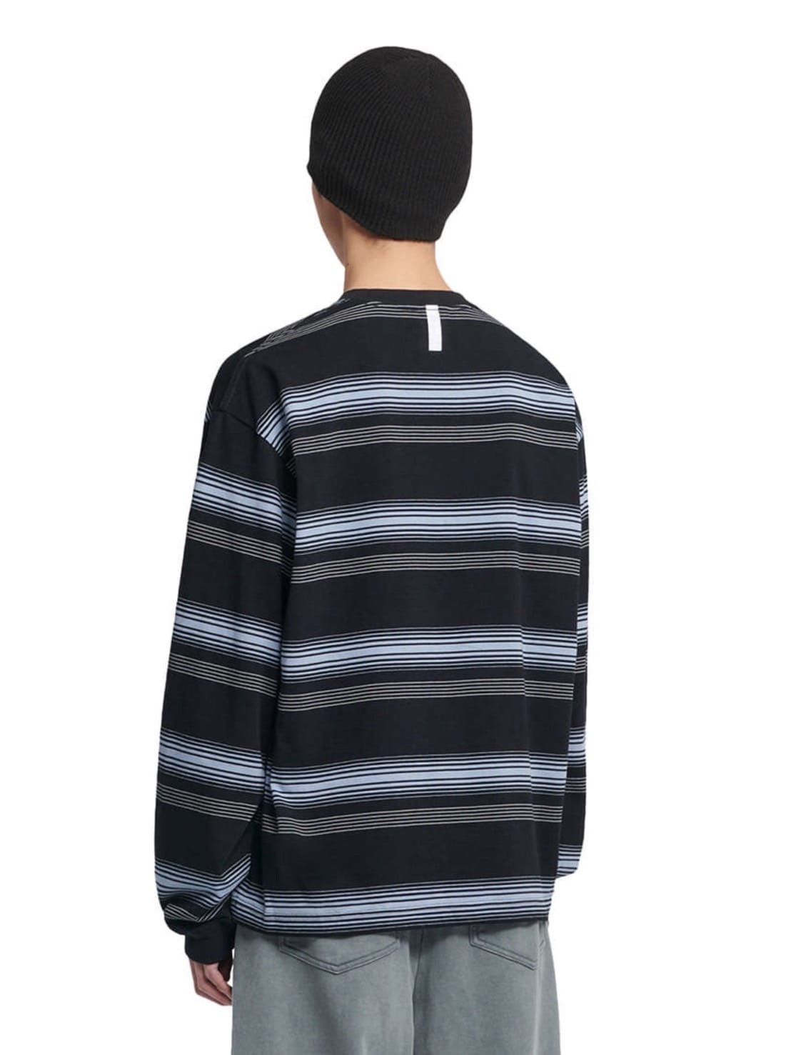 【NOMANUAL】NM STRIPED LONG SLEEVE TEE