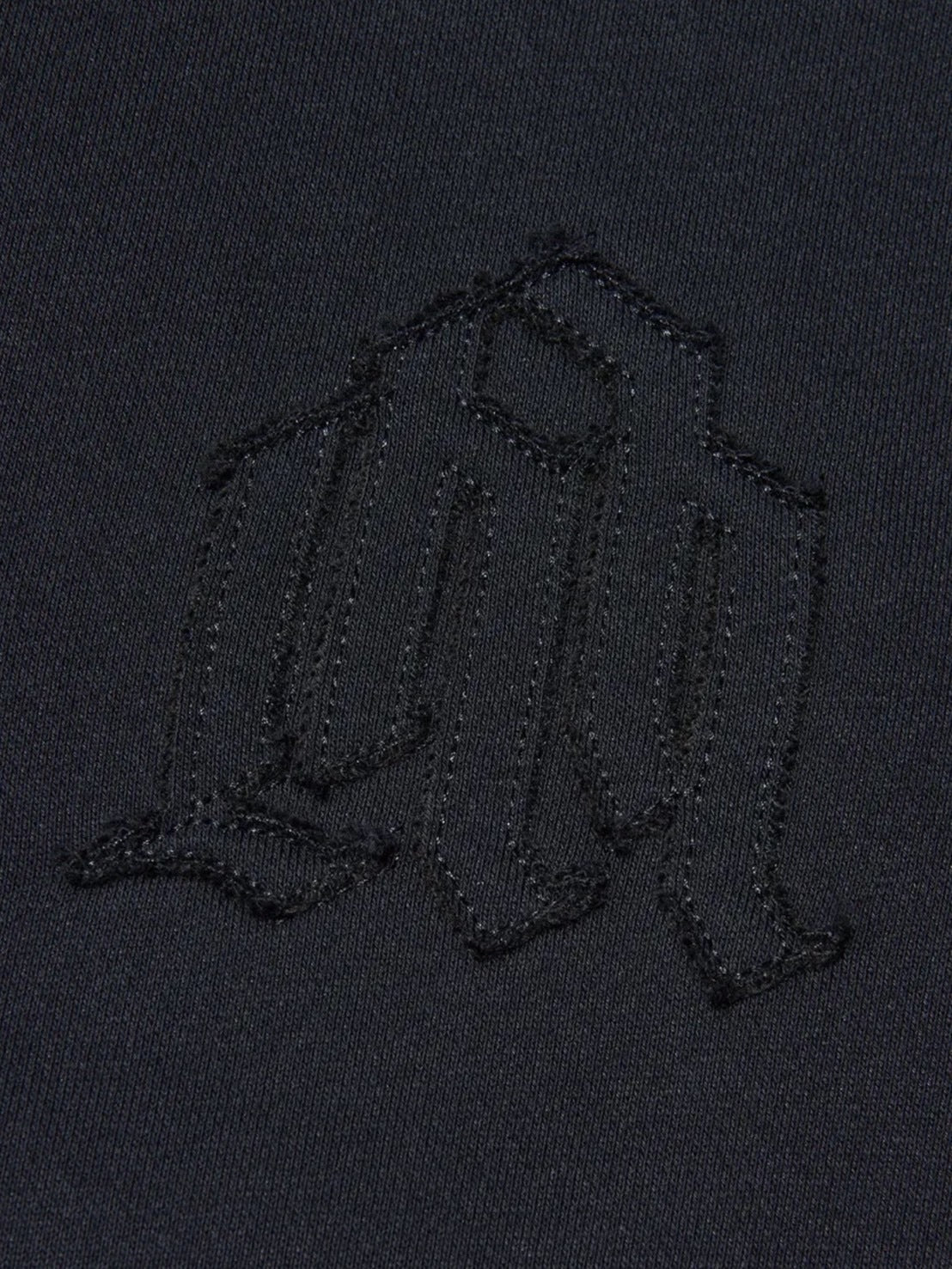 【NOMANUAL】OVERLAY LOGO HOODED ZIP-UP