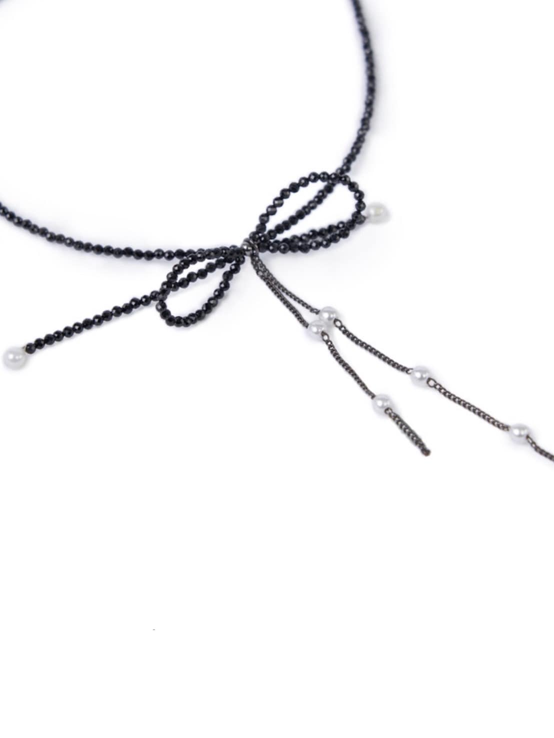 【PEG LEG】ribbon chip necklace