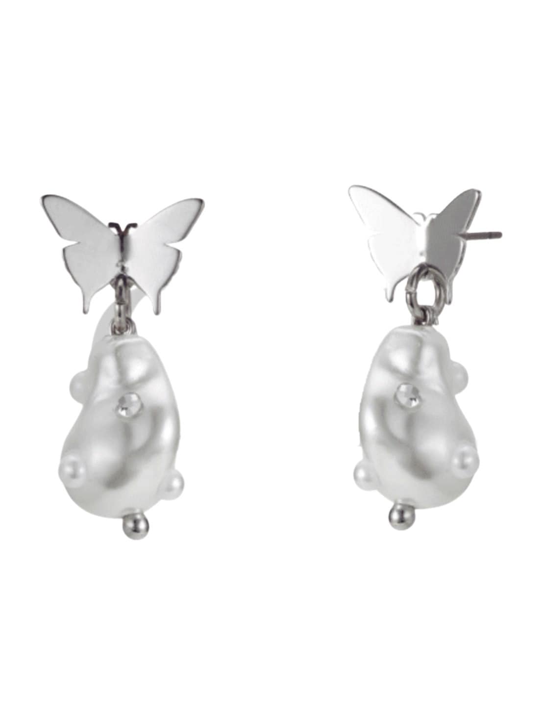 【PEG LEG】butterfly pearl earring