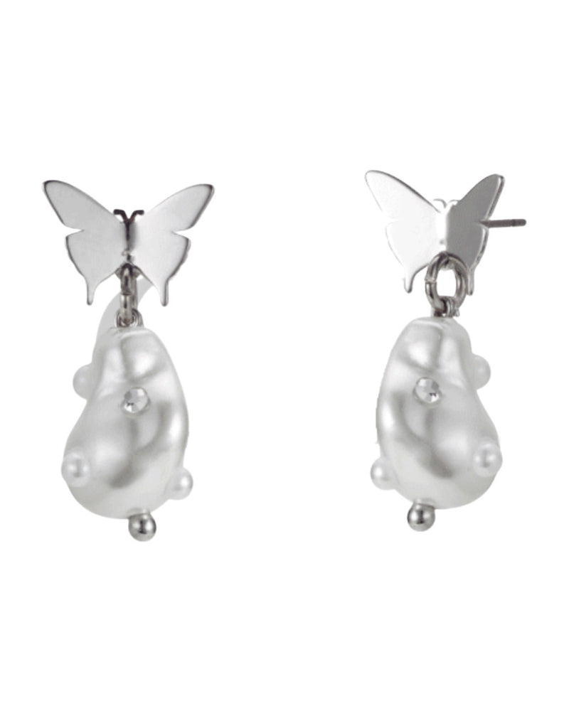 【PEG LEG】butterfly pearl earring