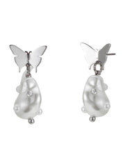 【PEG LEG】butterfly pearl earring