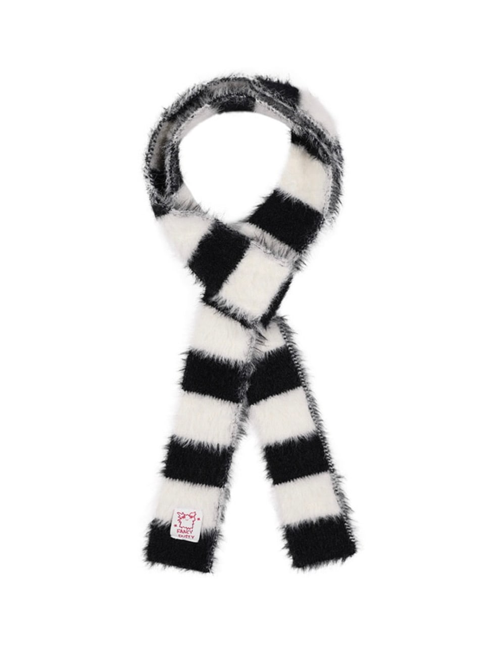 【FANCY X DUSTY】HUG STRIPE FUR MUFFLER / 【ファンシー X ダスティ】ハグストライプファーマフラー