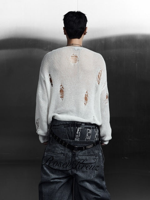 【Rosen Kreuz】LOOSE MESH KNIT