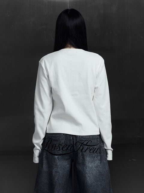 【Rosen Kreuz】TIGHT RIB LONG SLEEVE
