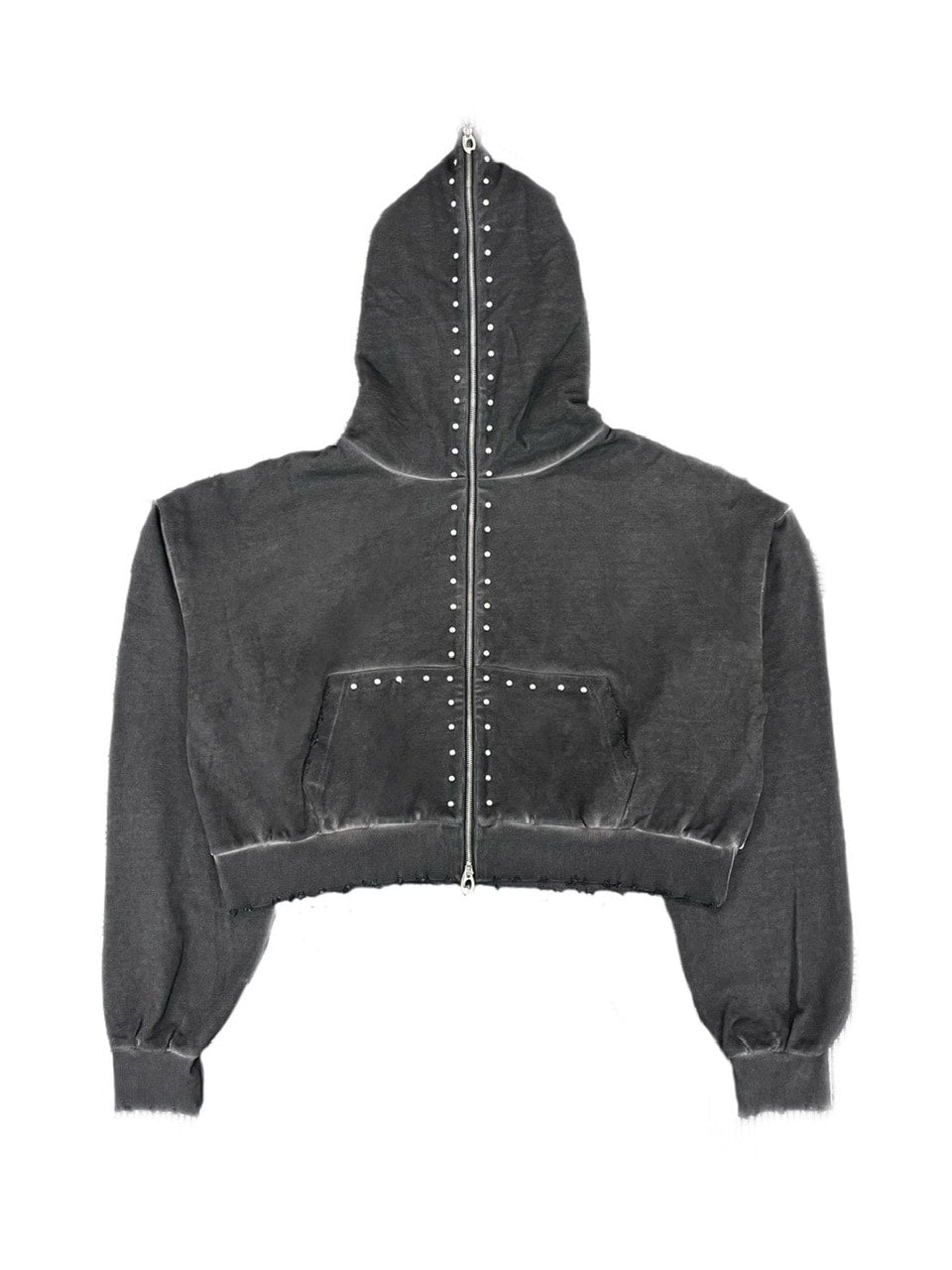 【DIG YOUR OWN GRAVE】FULLZIP STUDDED HOODIE /【ディグユアオウングレイブ】スタッズフルジップアップパーカー