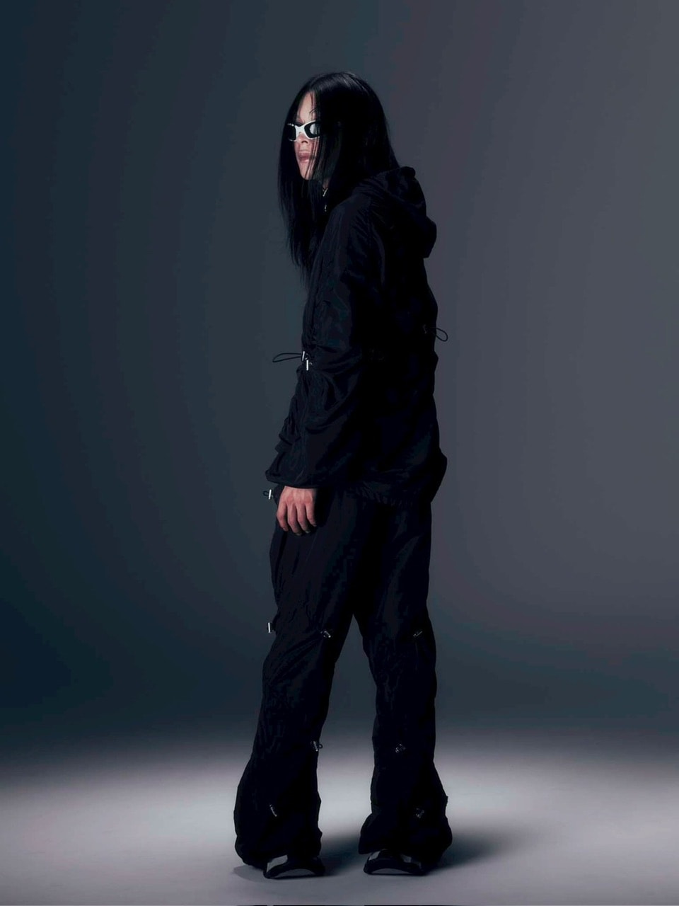 【DIG YOUR OWN GRAVE】SYN-EDGE BLOUSON /【ディグユアオウングレイブ】アシンメトリーテックブルゾン