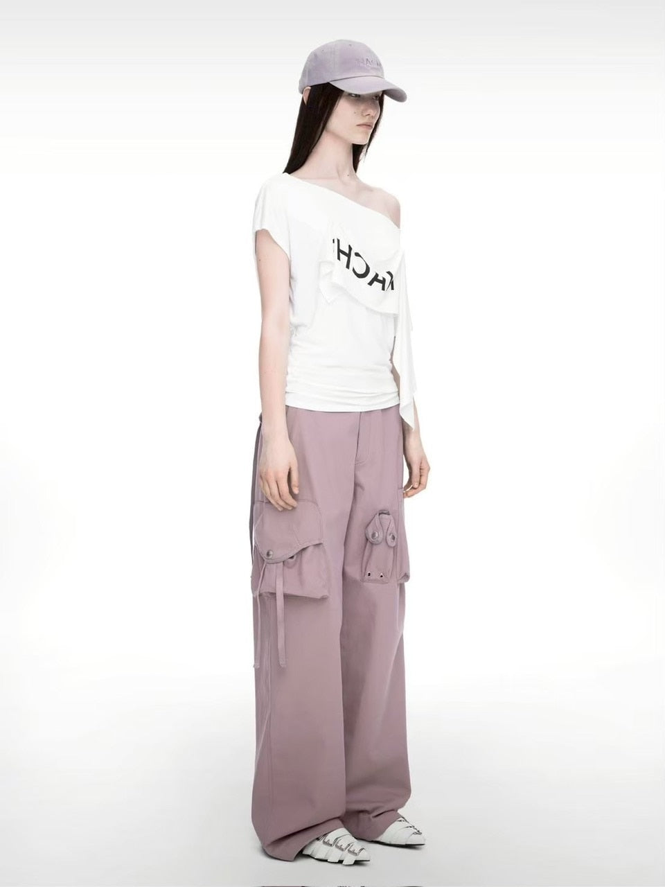 【NACHE】2-WAY PRINTED LOOSE T-SHIRT