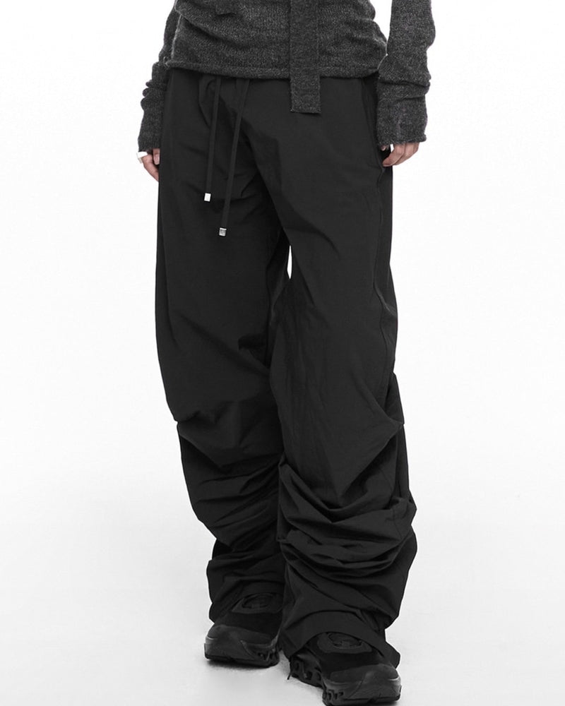 【NACHE】PINTUCK NYLON PANTS (UNISEX)