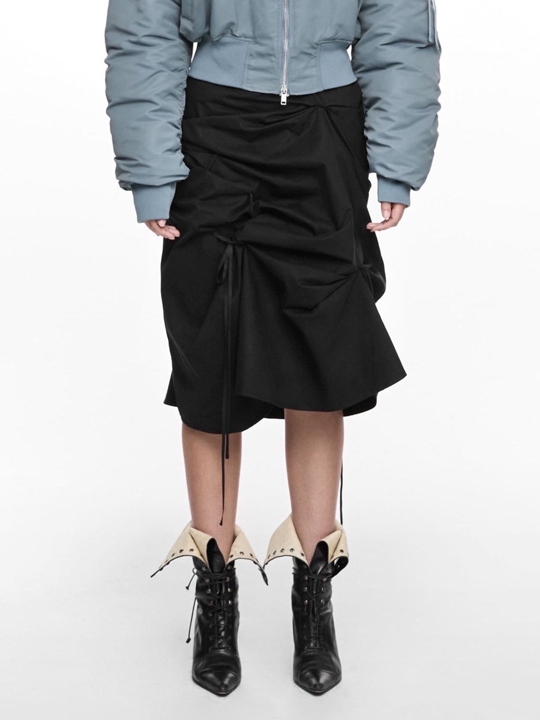 【NACHE】STRAP PULLED SKIRT