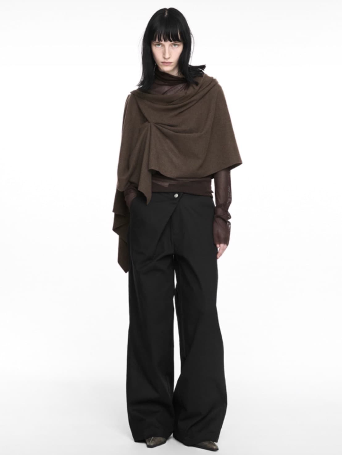 【NACHE】PINCHED SCARF (UNISEX)