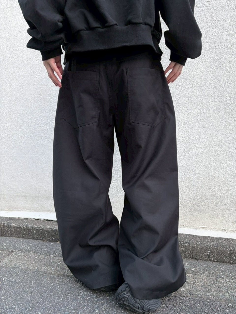 【LUV CODE】cross wide pants