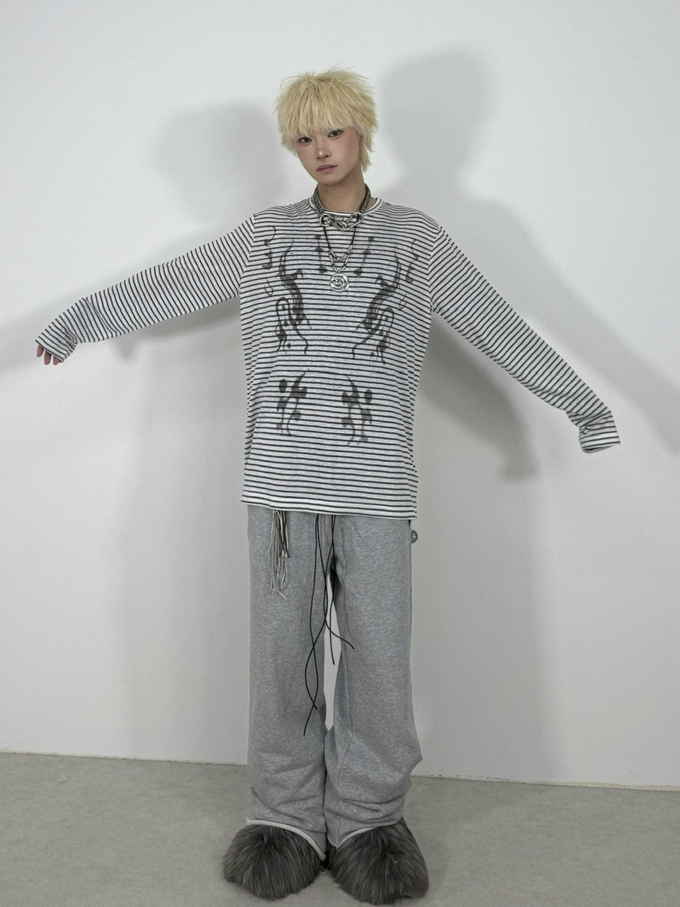 国際配送【Nerd out XU】uzumaki necklace / 【ナードアウトエックスユー】ウズマキネックレス