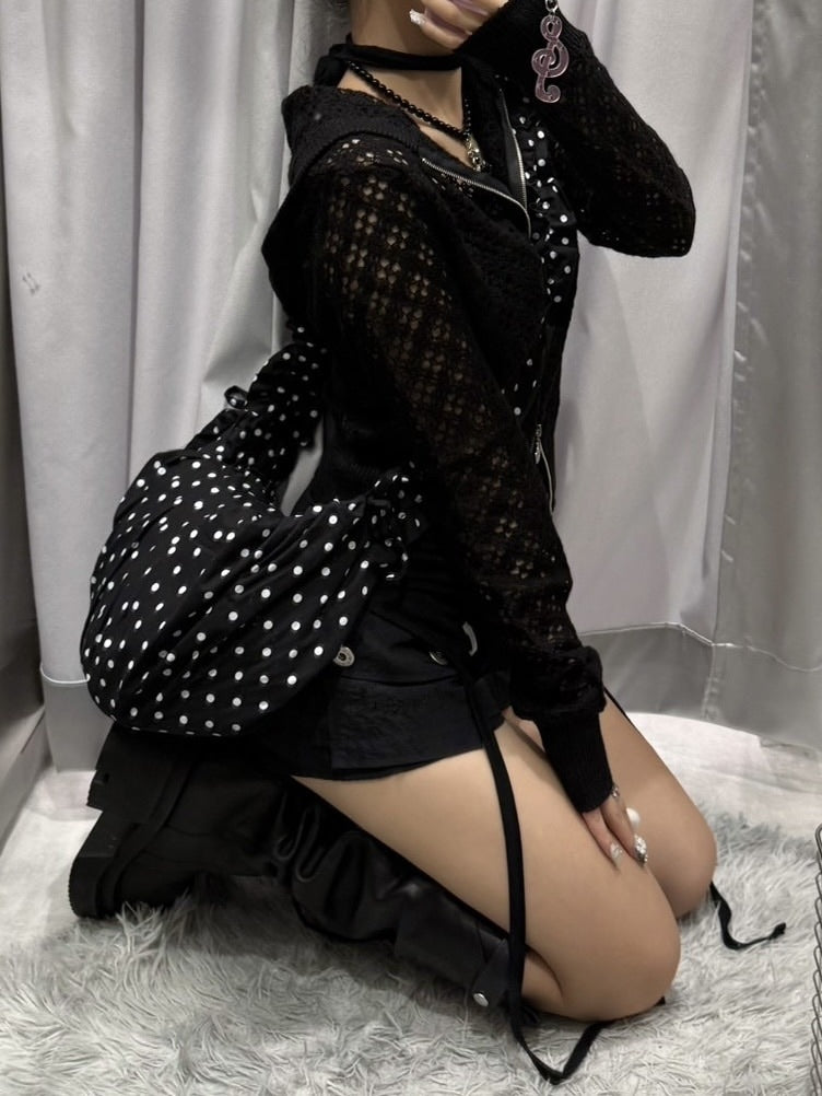 受注制【nmtc +】dot shoulder bag / 【エヌエムティーシープラス】ドットショルダーバッグ (3color)