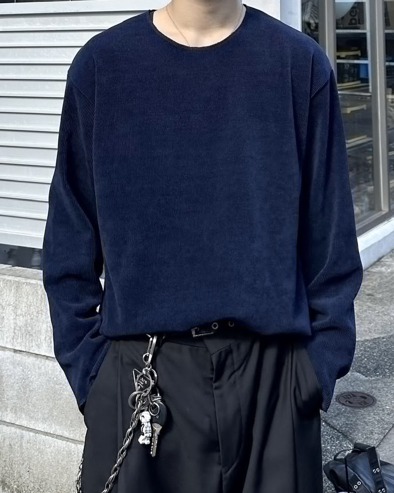 大阪店WEB限定受注制【Chikashitsu +】simple deck crew neck knit / 【チカシツプラス】シンプルデッキクルーネックニット (3color)