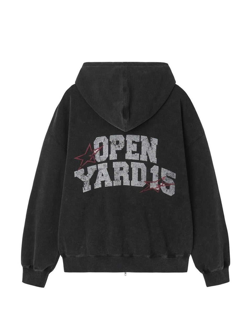 【OY】VINTAGE FADE WASHED HOODIE ZIP UP