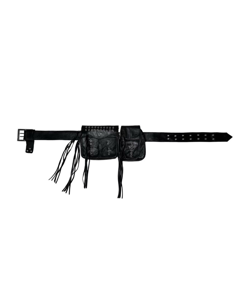 【haveyoudiedbefore?】Sacra Cintola Leather Belt / 【ハブユーダイドビフォー】アイレットポケットバッグベルト