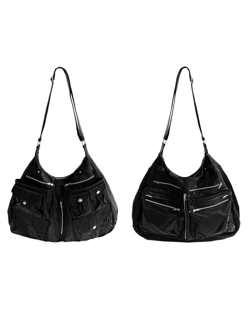 【haveyoudiedbefore?】Subjugal Leather xBody Bag / 【ハブユーダイドビフォー】アイレットポケットレザーショルダーバッグ