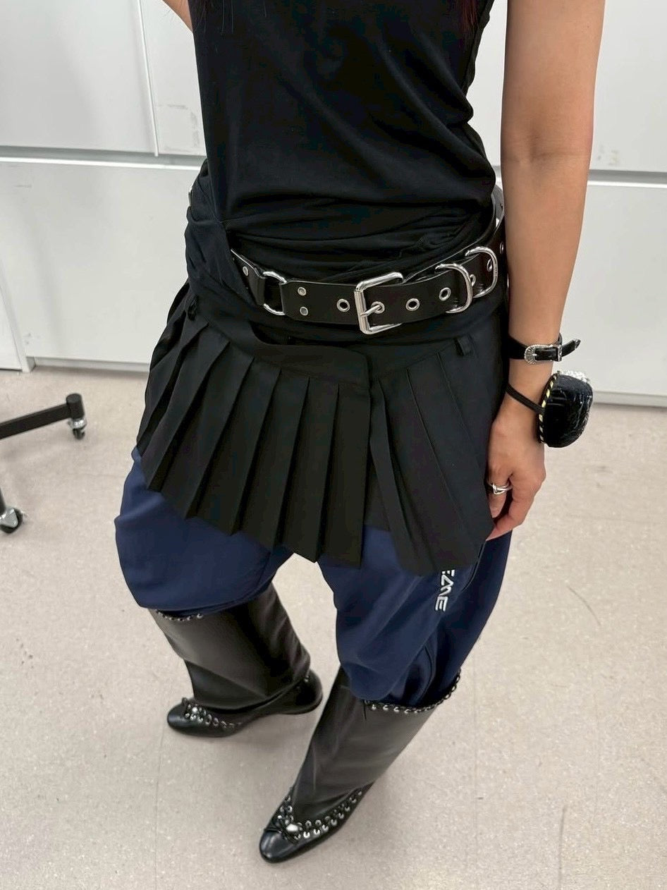 【LCDC】PLEATS DETAIL LAYERED SKIRT / 【エルシーディーシー・ティーエム】プレーツディティールレイヤードスカート