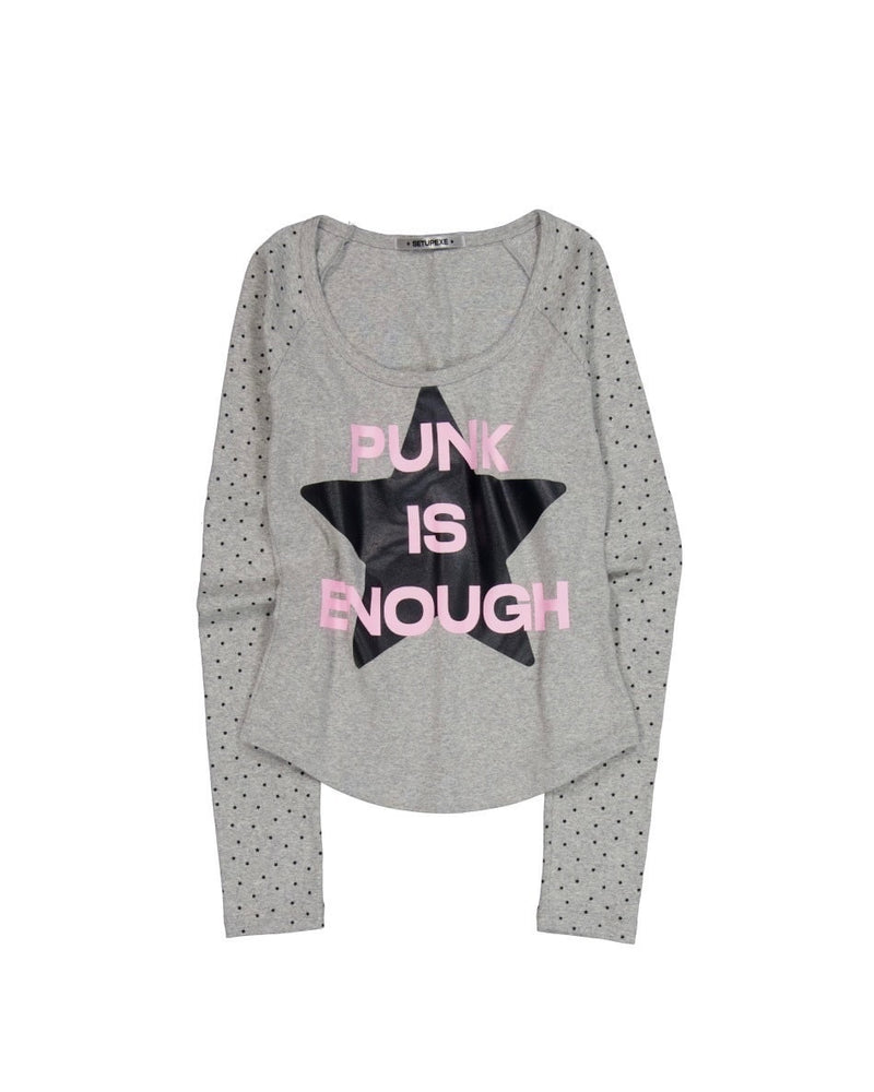 【SETUP‐EXE】STAR SLEEVE PUNK TOP / 【セットアップエグゼ】スタースリーブパンク長袖Ｔシャツ