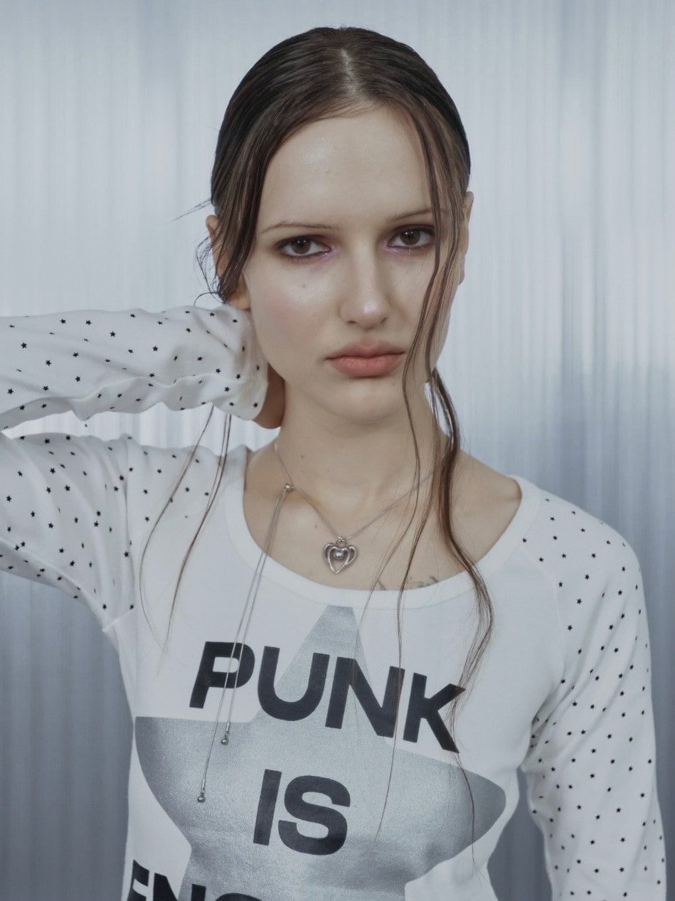 【SETUP‐EXE】HEART SLIDE BALL NECKLACE / 【セットアップエグゼ】ハートスライドボールネックレス